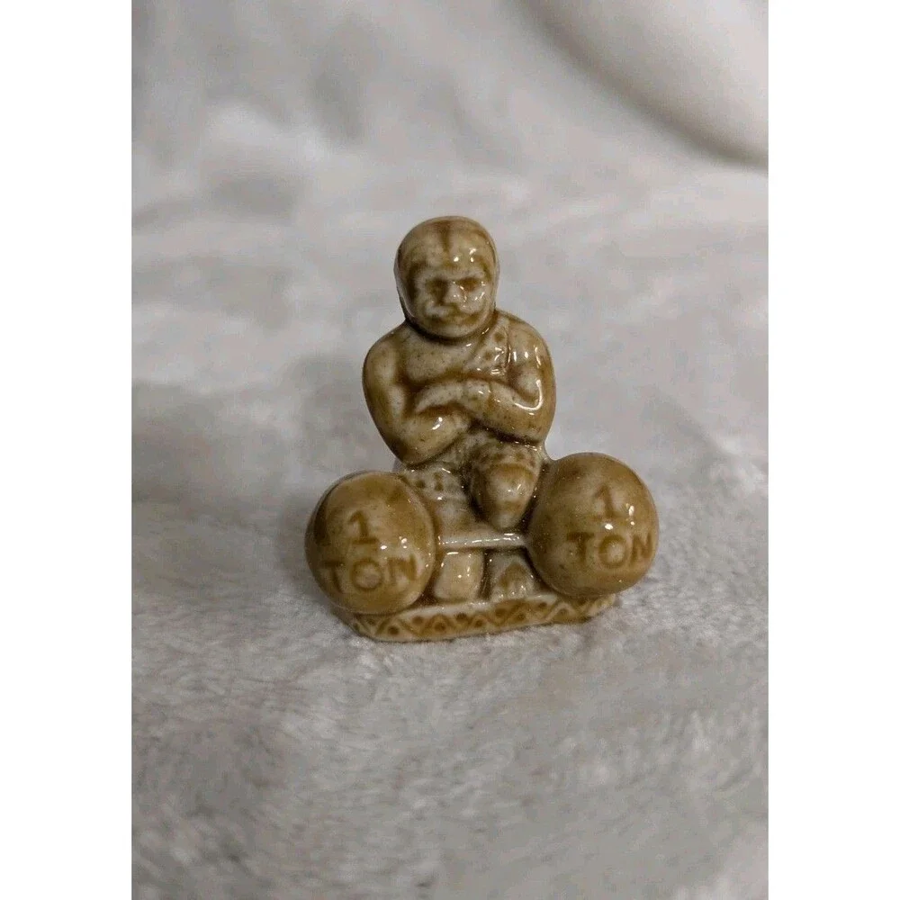 Wade Whimsies England Red Rose Tea Miniature Circus Strong Man Figurine